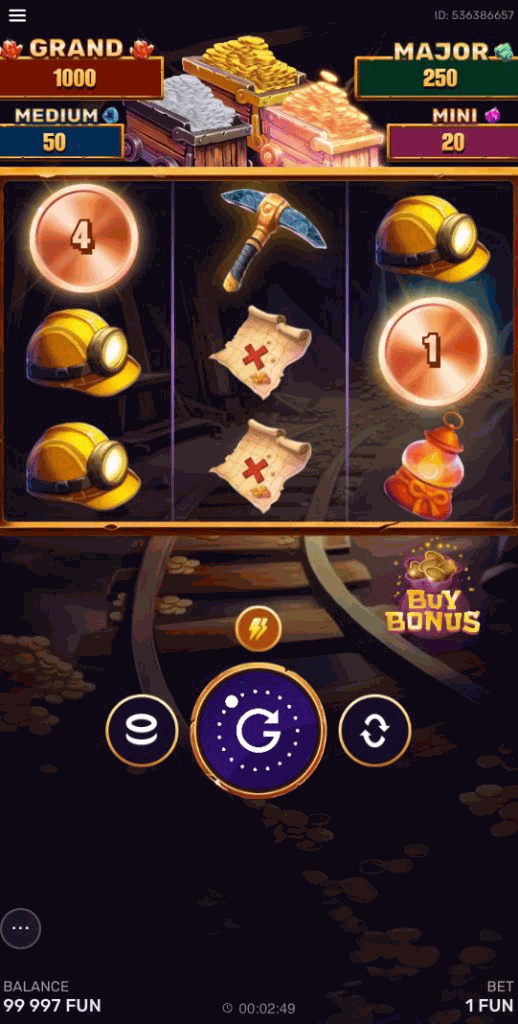 Portrait game screen on a phone showing dynamite and treasure maps
